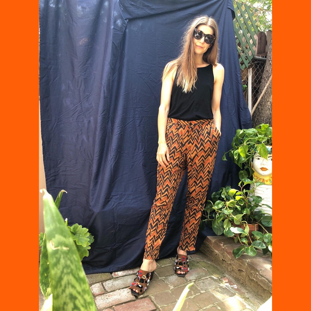 Madewell Chevron Typest Trousers | size M